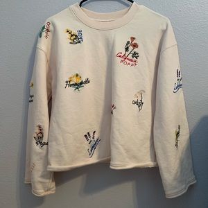 Baby pink embroidered MADEWELL sweater